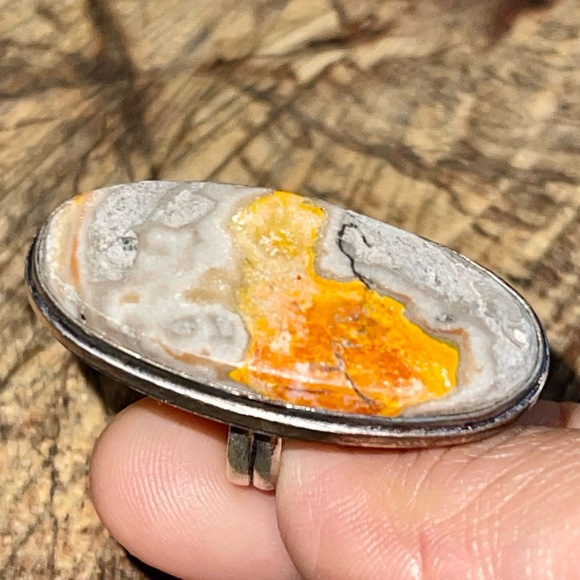Indonesian Bumblebee Jasper Ring Size 6 - Picture 5 of 12